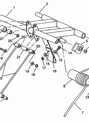 REAR TORQUE ARM ASSEMBLY Storm 0940782 and Storm SKS 0940582 (4925032503022A)