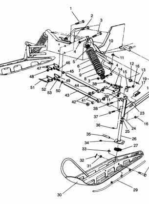 FRONT SUSPENSION and SKI Storm 0940782 and Storm SKS 0940582 (4925032503011A)