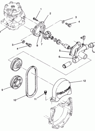 WATER PUMP Storm 0940782 and Storm SKS 0940582 (4925032503032A)