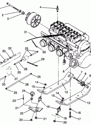 ENGINE MOUNTING RXL 0940768 and RXL TOURING 0940869 (4925062506031A)