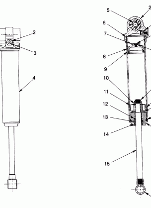 FOX SHOCK GAS - REAR RXL TOURING 0940869 (4925062506039A)