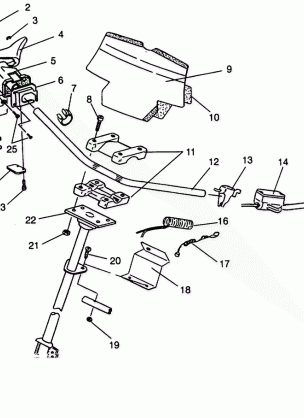 STEERING - HANDLEBAR ASSEMBLY 440 XCR SP 0941660 (4927082708015A)