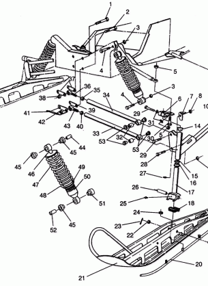 FRONT SUSPENSION and SKI 440 XCR SP 0941660 (4927082708011A)