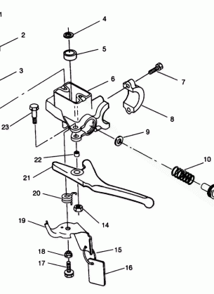 MASTER CYLINDER ASSEMBLY 600 XCR 0941667 (4927092709010A)