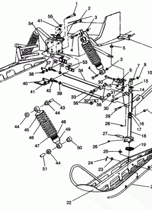 FRONT SUSPENSION and SKI 600 XCR 0941667 (4927092709011A)