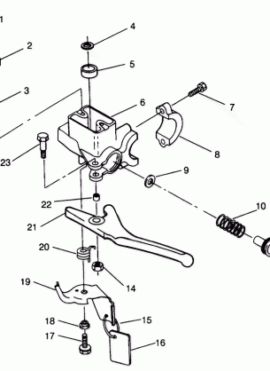 MASTER CYLINDER ASSEMBLY 440 XCR 0941760 (4925182518010A)