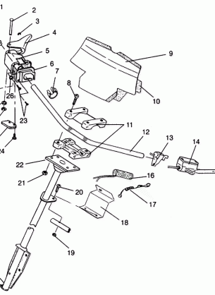 STEERING - HANDLEBAR ASSEMBLY 440 XCR 0941760 (4925182518015A)