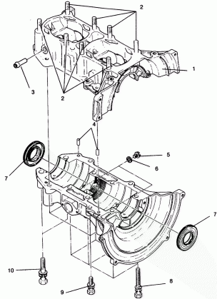 CRANKCASE ASSEMBLY WIDETRAK GT 0942061 (49261126110029)