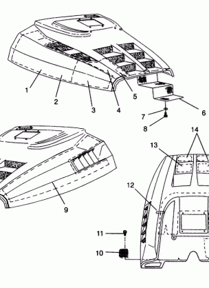 HOOD - FOAM / FOIL WIDETRAK LX 0942064 (49250425040008)