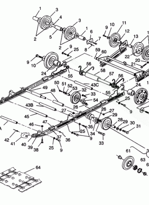 SUSPENSION ASSEMBLY WIDETRAK LX 0942064 (49250425040019)