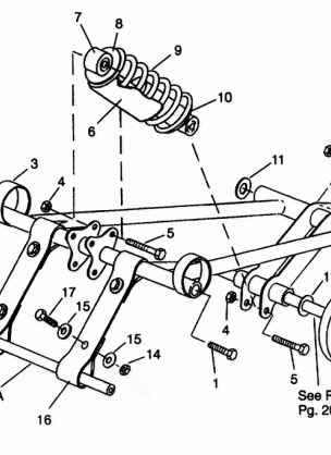 FRONT TORQUE ARM 500 EFI 0942774 and EFI SKS 0942574 (4924982498023A)