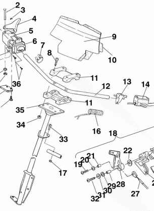 STEERING - HANDLEBAR ASSEMBLY - 0940761 (4924972497b005)