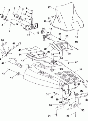 HOOD ASSEMBLY - 0940761 (4924972497a011)