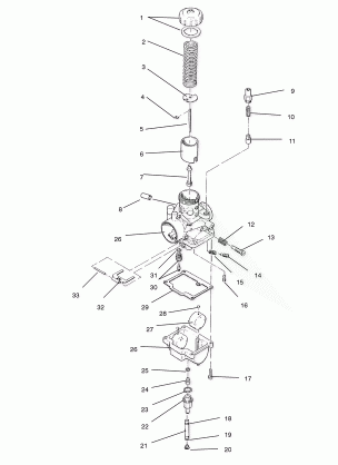 CARBURETOR ASSEMBLY - 0940761 (4924972497c012)