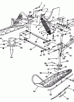 FRONT SUSPENSION and SKI 440 0942760 and 440 SKS 0942560 (4925072507009A)