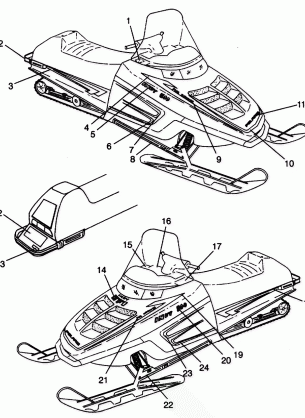 DECALS 500 EFI 0942774 and EFI SKS 0942574 (4924982498007A)