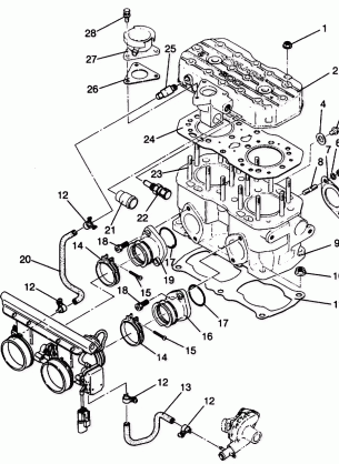 CYLINDER ASSEMBLY CLASSIC TOURING 0942875 (4924962496041A)