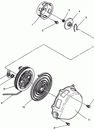 RECOIL STARTER ASSEMBLY STARLITE GT 0943127 (49250125010033)