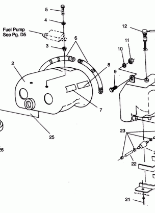 OIL TANK  /  AIR BOX ASSEMBLY LITE 0943433 and  LITE DELUXE 0943431 (4924992499029A)