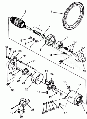 STARTING MOTOR ASSEMBLY LITE DELUXE 0943431 (4924992499047A)