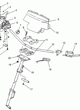 STEERING - HANDLEBAR ASSEMBLY XLT Special (Xtra) 0946767 (4927112711013A)