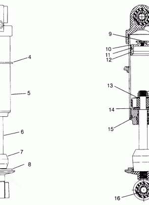 FOX SHOCK GAS - FRONT TRACK XLT Special (Xtra) 0946767 (4927112711029A)