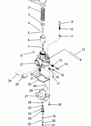 CARBURETOR ASSEMBLY XLT Special (Xtra) 0946767 (4927112711035A)