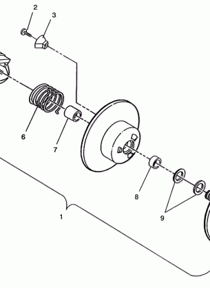 DRIVEN CLUTCH ASSEMBLY SPORT SKS E940243 (49273627360024)