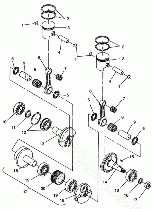 PISTON and CRANKSHAFT SPORT SKS E940243 (49273627360029)