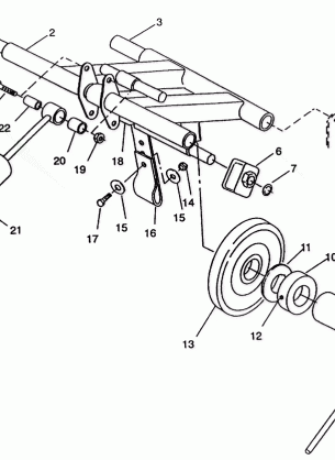 REAR TORQUE ARM ASSEMBLY SPORT SKS E940243 (49273627360021)