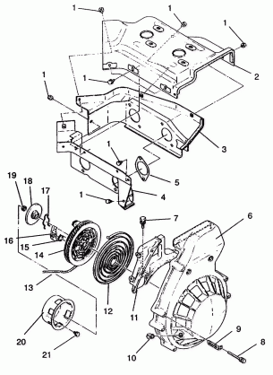 RECOIL STARTER ASSEMBLY SPORT SKS E940243 (49273627360034)