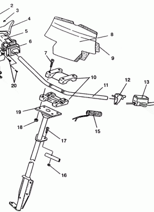 STEERING - HANDLEBAR ASSEMBLY SPORT SKS E940243 (49273627360013)