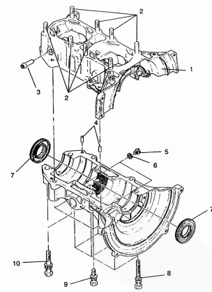 CRANKCASE ASSEMBLY SPORT SKS E940243 (49273627360027)