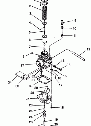 CARBURETOR ASSEMBLY TRAIL DELUXE E940262 (49273827380031)