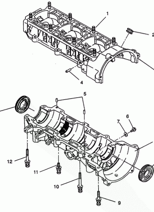 CRANKCASE ASSEMBLY XLT E940767  XLT SP E940667 &  XLT SKS E940567 (49274227420032)