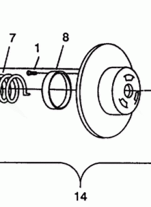 DRIVEN CLUTCH ASSEMBLY XLT E940767  XLT SP E940667 &  XLT SKS E940567 (49274227420024)