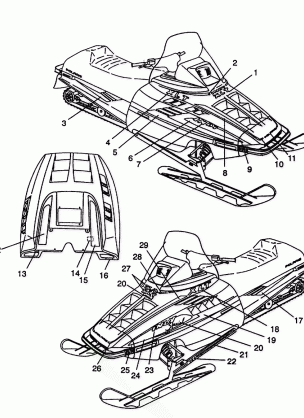 HOOD - DECALS XLT E940767  XLT SP E940667 &  XLT SKS E940567 (49274227420007)