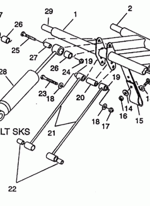 REAR TORQUE ARM ASSEMBLY XLT E940767  XLT SP E930667 &  XLT SKS E940567 (49274227420022)