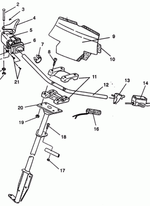 STEERING - HANDLEBAR ASSEMBLY XLT E940767  XLT SP E940667 &  XLT SKS E9405 (49274227420013)