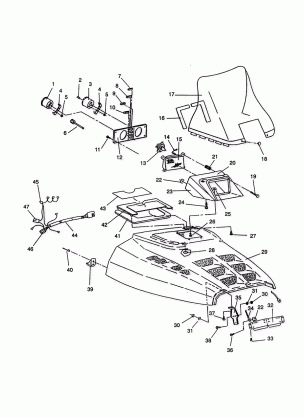 HOOD ASSEMBLY XLT E940767  XLT SP E940667 &  XLT SKS E940567 (49274227420005)