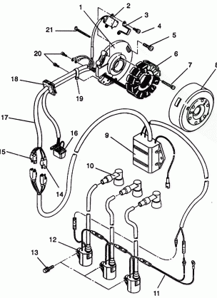 MAGNETO ASSEMBLY XLT E940767  XLT SP E940667 &  XLT SKS E940567 (49274227420039)