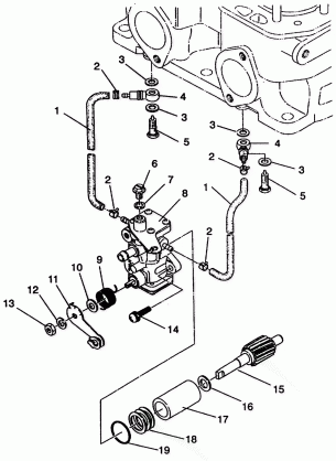 OIL PUMP ASSEMBLY 500 EFI 0942774 and  EFI SKS 0942574 (49274127410039)