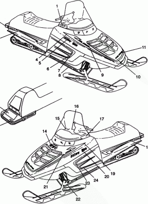 HOOD-DECALS 500 EFI E942774 and   EFI SKS E942574 (49274127410009)