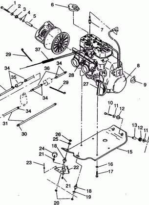 ENGINE MOUNTING 500 EFI 0942774 and  EFI SKS 0942574 (49274127410029)