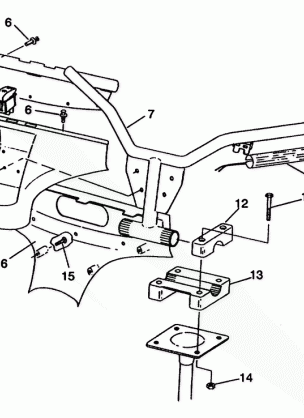 STEERING -  HANDLEBAR ASSEMBLY 500 EFI E942774 and  EFI SKS E942574 (49274127410013)