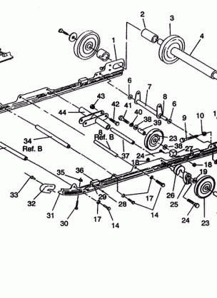 SUSPENSION ASSEMBLY 500 EFI SKS E942574 (49274127410023)