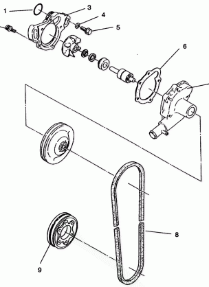 WATER PUMP 500 EFI 0942774 and  EFI SKS 0942574 (49274127410035)