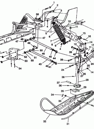 FRONT SUSPENSION and SKI 500 EFI E942774 and  EFI SKS E942574 (49274127410011)