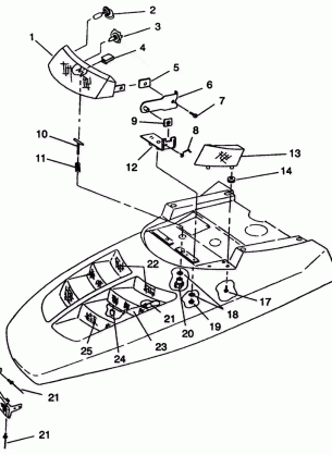 HOOD / HEADLIGHT ASSEMBLY 500 EFI E942774 and  EFI SKS E942574 (49274127410008)