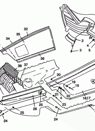 NOSEPAN ASSEMBLY CLASSIC E942865 and  CLASSIC TOURING E942875 (49274027400007)